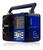 Rádio portátil  analógico com bateria recarregável USB - Lelong Azul
