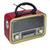 Rádio Portátil Retrô Vintage Bluetooth Am Fm Recarregável Bivolt Preto