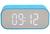 Rádio Relógio Despertador Temperatura Bluetooth Recarregavel Com Caixa De Som Azul
