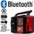 Radio Retro Com Bluetooth Fm Am Mp3 Alta Sensibilidade Recarregável USB Cartão Sd - ATURN SHOP VERMELHO