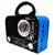 Rádio Retrô Com Relógio e 4 Bandas AM/FM/SW Recarregável USB e SD Marrom  LE643 Azul