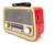 Rádio Retro Vintage Am Fm Sw Usb Bluetooth Bateria Recarregavel Aux Sd - Estilo Antigo vermelho