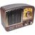 Rádio Retro Vintage Antigo Am Fm Sd Usb Mp3 Bivolt Bluetooth Marrom-escuro