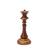 Rainha peça do xadrez decorativa em resina 30 cm Bronze