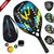 Raquete Beach Tennis Camewin Pro 100% Carbono 3k Sunwave blue