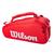 Raqueteira Super Tour 15 Pack Wilson Vermelho, Branco