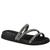 Rasteira Beira Rio Feminino Slide com Strass Pedras 8488.108 Preto grafite