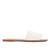 Rasteira Couro Shoestock Slide Croco Off white