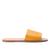 Rasteira Couro Shoestock Slide Amarelo