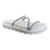 Rasteira Vizzano Papete 3 Tiras Strass Feminino 6459118 Cristal, Silver, Branco off