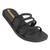 Rasteirinha Slide Feminina Casual Tiras Cruzadas Ipanema 26979 Preto, Preto