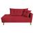 Recamier Azura 160 cm com Almofada Lado Esquerdo Suede - ADJ Decor Vermelho