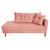 Recamier Azura 185 cm com Almofada Lado Esquerdo Suede - ADJ Decor Coral