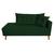 Recamier Azura 185 cm com Almofada Lado Esquerdo Suede - ADJ Decor Verde