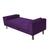 Recamier Baú Félix Solteiro 100 cm Suede - Doce Sonho Móveis Roxo