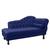 Recamier Divã Namoradeira Sofá Estofado Decorativo Consultório Sala Quarto 160x80 - Elã Suede Azul Marinho