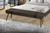 Recamier diva santorini 1,30 mt almofadado d-26 suede  pes madeira - cinza MARROM
