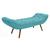 Recamier Sofá Chaise Calçadeira Sala Quarto 1,2 M Realeza Suede Azul Turquesa