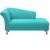 Recamier Sofá Divã Log Chaise 140cm Decoração para Recepção Sala de Espera Estudio Fotografia Salao Iza Nanda Decor Suede tiffany