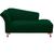 Recamier Sofá Divã Log Chaise 140cm Decoração para Recepção Sala de Espera Estudio Fotografia Salao Iza Nanda Decor Suede verde musgo