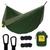 Rede De Dormir Descanso Camping Hamaca Portátil Dupla Compacta  Portable Style Verde militar, Verde