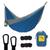 Rede De Dormir Descanso Camping Pesca Lazer Portátil Com  Corda e Mosquetão  Portable Style Azul marinho, Cinza pérola