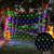 Rede De Natal Luxo C/ 320 Leds Pisca Pisca Decoração BRANCO FRIO/BRANCO QUENTE/COLORIDO Colorido-RGB