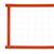 Rede de vôlei especial 5 metros faixa laranja Branco