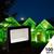 Refletor Led 100W SMD Ip66 Resistente a Água RGB Verde Azul Branco Quente Bivolt Jardim Iluminação Decoração Externo Casa Sítio Verde