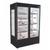 Refrigerador/ Expositor Vertical p/ Carnes Embaladas RF-006C Porta de Vidro - Preto 1200 L -5 a +5C Iluminação LED Ar Forçado - Frilux Preto