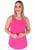 Regata Feminina Blusa Longline T shirt Tapa Bumbum Sobre Legging Academia Recorte Nadador Moda Fitness Pink