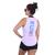 Regata Feminina Dry Fitness Camiseta Tapa Bumbum Nadador Branco