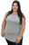 Regata Feminina Long line Sobrelegging Alongada Extra Plus Size Básica Cobre Bumbum Várias Cores Mescla