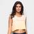 Regata Lança Perfume Cropped Tie Dye Feminina Laranja