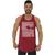 Regata Longline Estampada Masculina MXD Conceito Praia e Palmeiras Vermelho