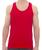 Regata Masculina Camiseta 100% Algodão Blusa Camisa Lisa Vermelho