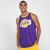Regata NBA Los Angeles Lakers Shield Masculina Roxo