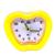 Relógio Analógico Com Despertador Maçã Vermelho Decorar ZB2009 Amarelo