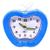 Relógio Analógico Hora E Despertador Formato Maçã De Mesa ZB2009 Azul