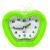 Relógio Analógico Hora E Despertador Formato Maçã De Mesa ZB2009 Verde