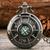 Relógio Bolso Com Bússola Corrente Vintage Estojo Preto
