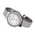 Relógio Bracelete Feminino Cansnow Luxo C38 Aço Inoxidável Prata/Branco