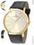 Relógio Champion Cn20677X Unissex Dourado Pulseira De Couro Amarelo