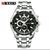 Relógio Curren 8023 Luxo Masculino Aço Inoxidável Estojo Cinza