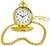 Relógio De Bolso Com Corrente Quartz Vintage Clássico Dourado
