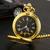 Relógio De Bolso Com Corrente Vintage Estojo Novo Dourado