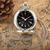 Relógio De Bolso Luxo Quartz Vintage Corrente Estojo Prata