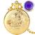 Relógio De Bolso Luxo Vintage Estojo Corrente Luz Led Dourado