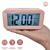 Relógio De Mesa Digital Com Despertador Temperatura Data Led ZB4001 Rosa