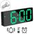 Relógio De Mesa Digital Led Bivolt Com Calendário Alarme Temperatura Para Cama Cabeceira Verde